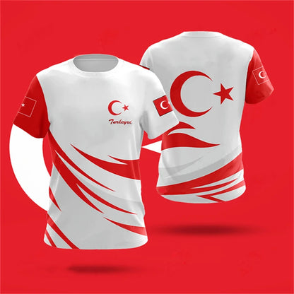Turbine Heren T-shirt | Sneldrogend, Ademend Polyester 1