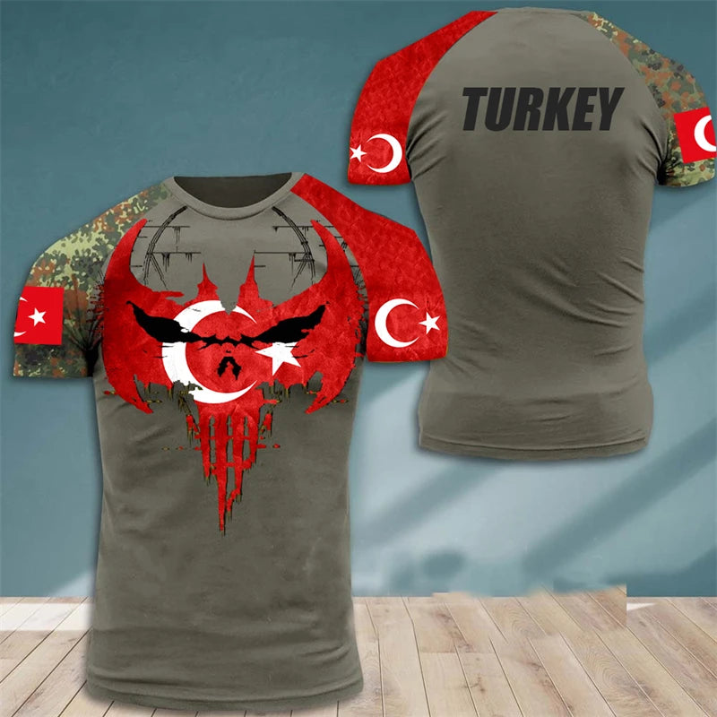Turbine Heren T-shirt | Sneldrogend, Ademend Polyester 12