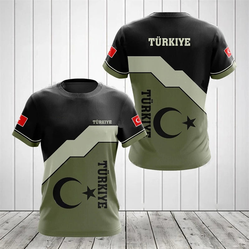 Turbine Heren T-shirt | Sneldrogend, Ademend Polyester 6