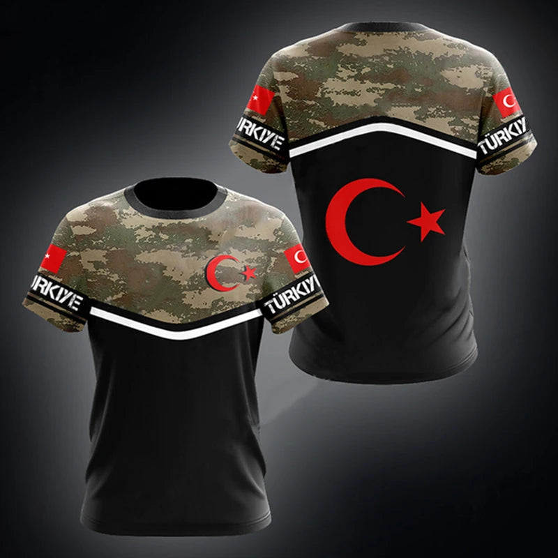 Turbine Heren T-shirt | Sneldrogend, Ademend Polyester 7