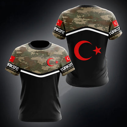 Turbine Heren T-shirt | Sneldrogend, Ademend Polyester 7