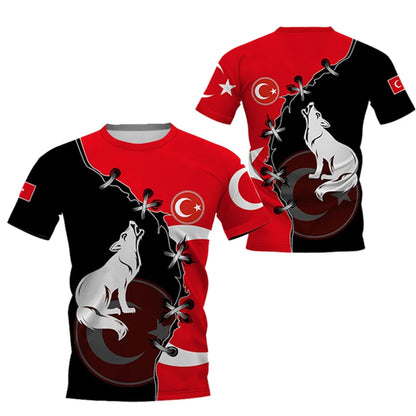 Turbine Heren T-shirt | Sneldrogend, Ademend Polyester 9