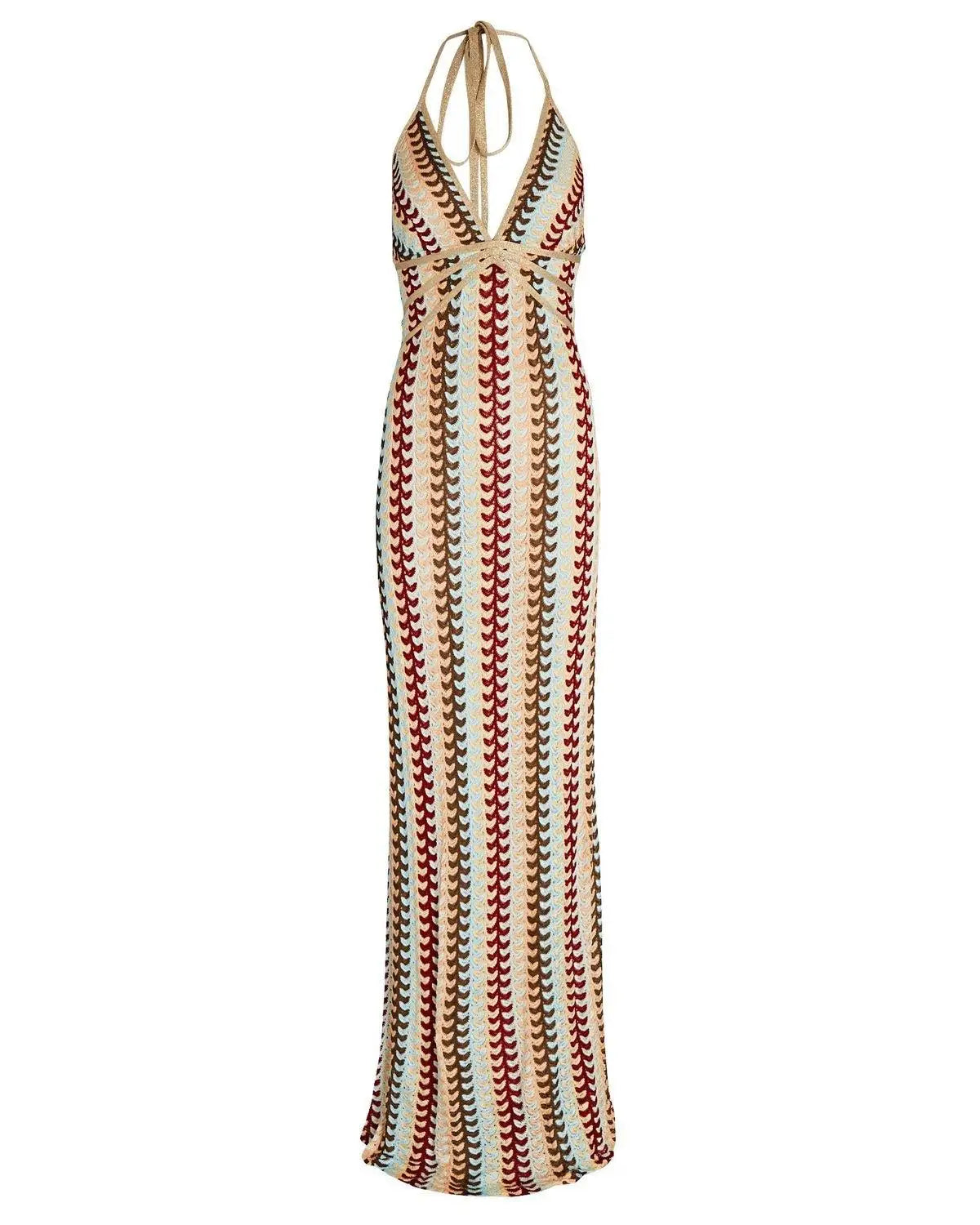 V-Hals Halter Jurk – Sexy en Elegant voor Zwoele Zomeravonden 0