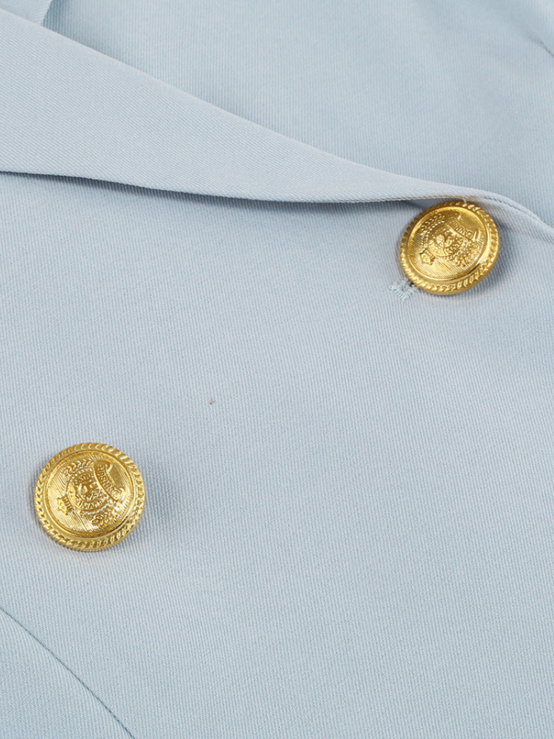 VALÉRIA | Cape Blazer Jurk met Gouden Details voor Dames 4