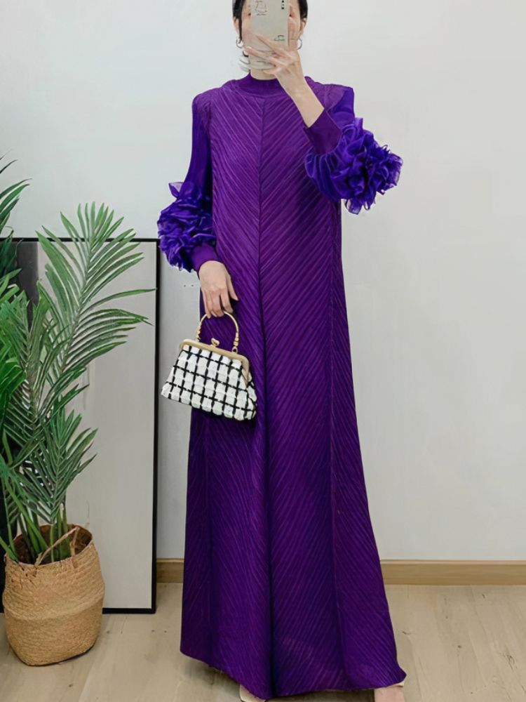 Yamira | Elegante Wijdvallende Maxi-Jurk voor Elke Gelegenheid