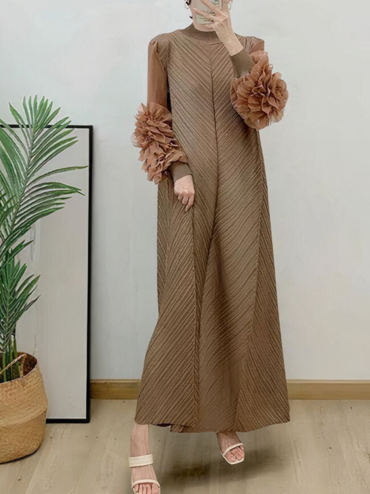 Yamira | Elegante Wijdvallende Maxi-Jurk voor Elke Gelegenheid