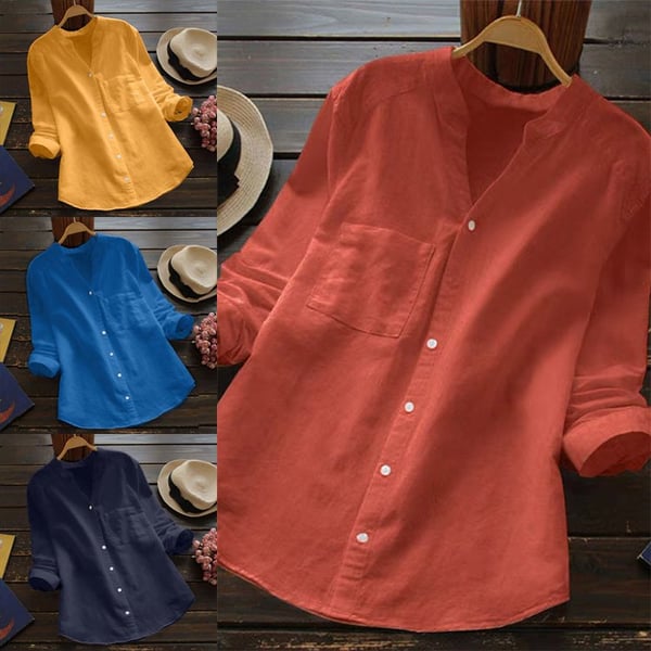 Vera Dames Blouse | 100% Katoen, Losse Pasvorm 2