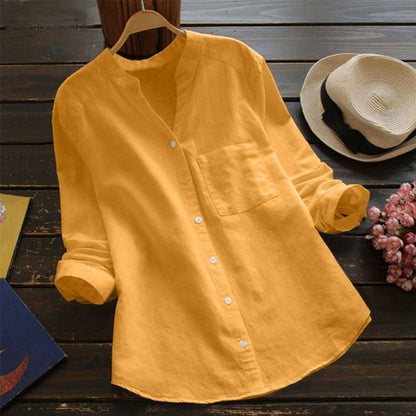 Vera Dames Blouse | 100% Katoen, Losse Pasvorm 4