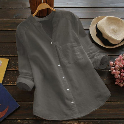 Vera Dames Blouse | 100% Katoen, Losse Pasvorm 6