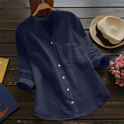 Vera Dames Blouse | 100% Katoen, Losse Pasvorm 8