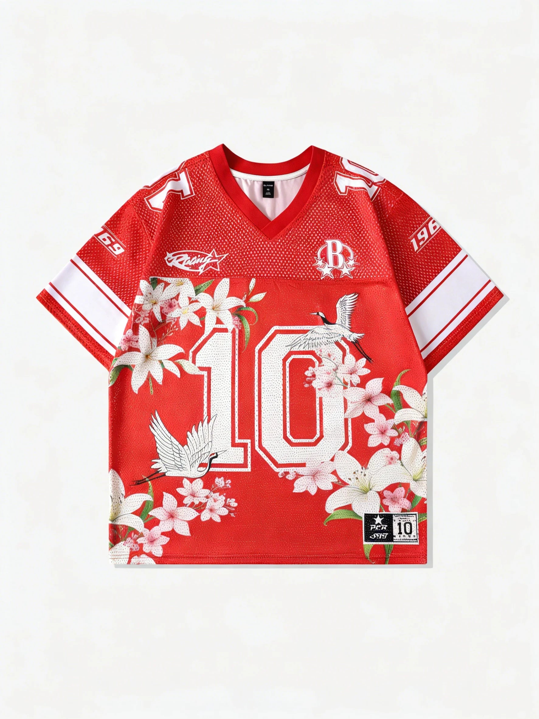 Vera Dames T-shirt | Ademend Katoen, Casual V-hals in Oranje 3