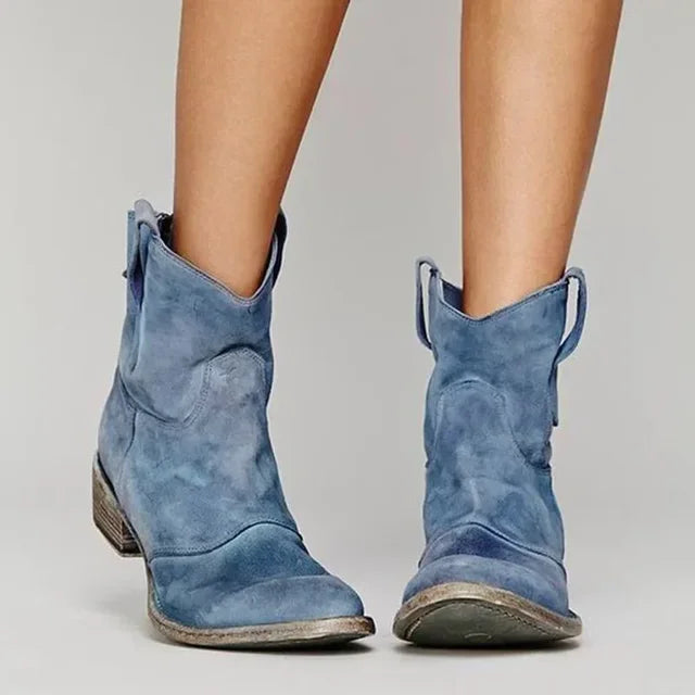 WYNONA | Cowboy Enkellaarsjes met Borduurdetails en Stoere Twist 2