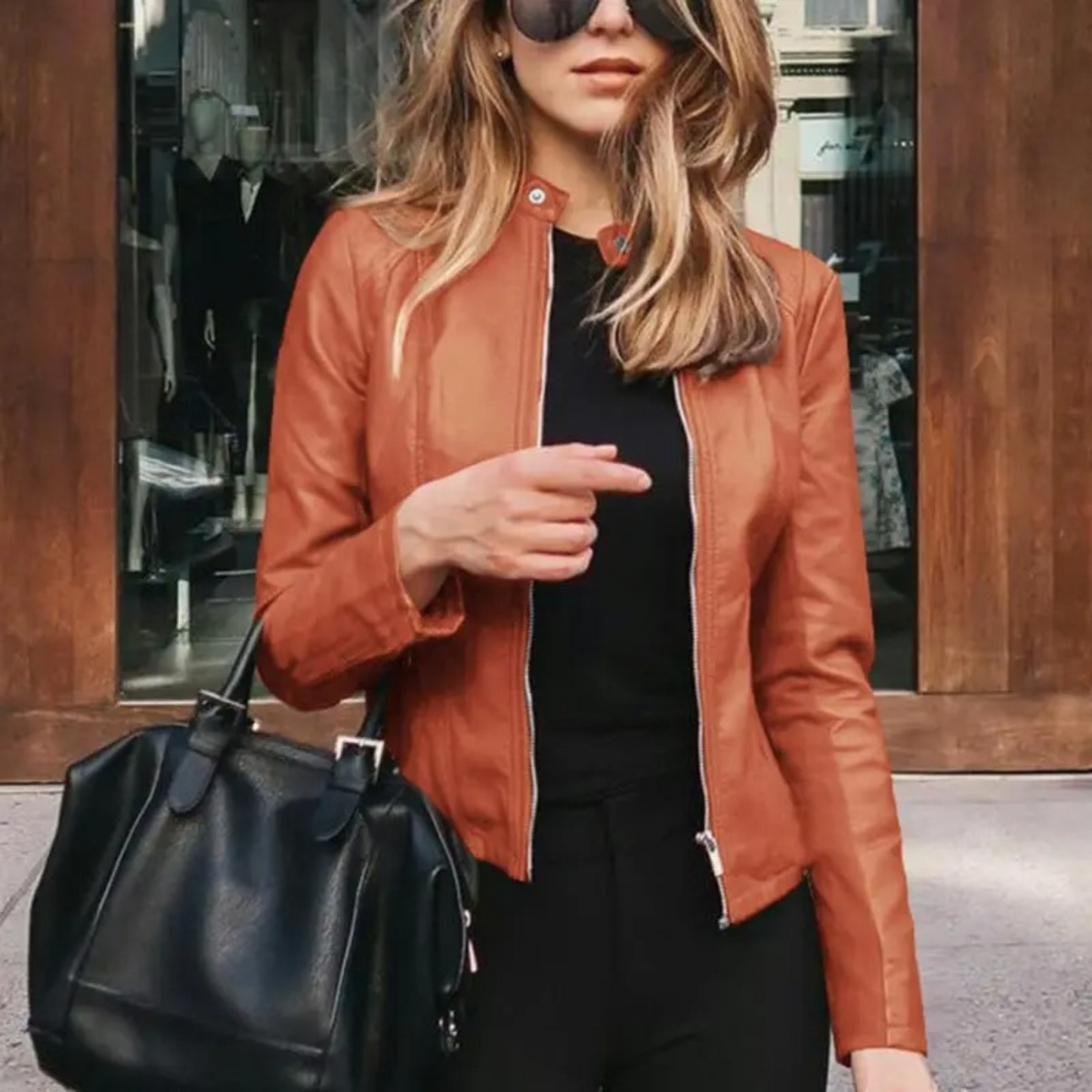 Wendy Dames Motorjas | Kunstleer, Edgy Stijl 9
