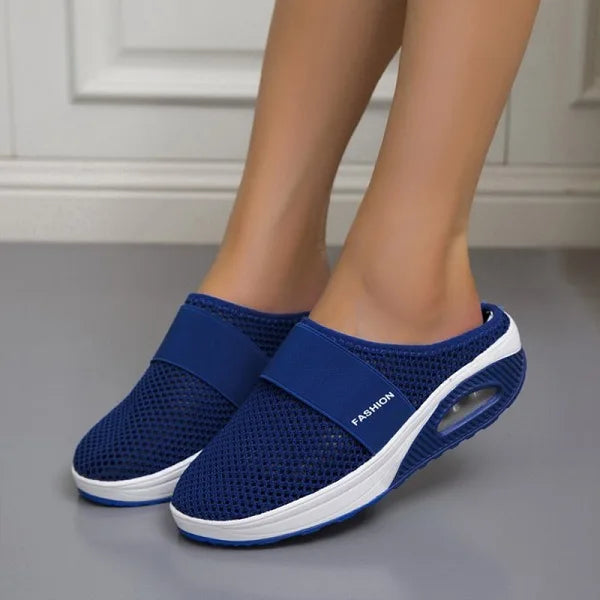Wendy Dames Sandalen | Orthopedisch, Ademend Beige Sleehak 1