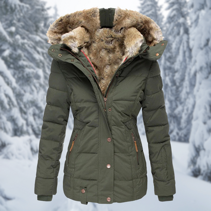 Wendy Dames Winterjas | Elegante Bontcapuchon, Comfortabel en Stijlvol 0