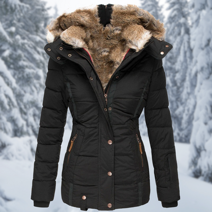 Wendy Dames Winterjas | Elegante Bontcapuchon, Comfortabel en Stijlvol 6