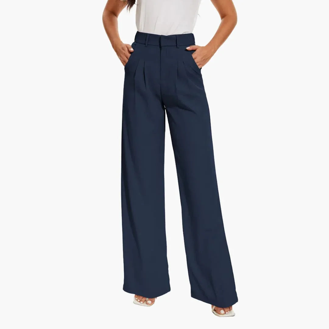 Wilde Damesbroek | Hoge Taille, Zwart, Casual Damesbroek 1