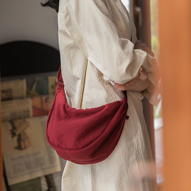 Wille Dames Handtas | Duurzaam Polyester, Casual Halve Maan Design 11