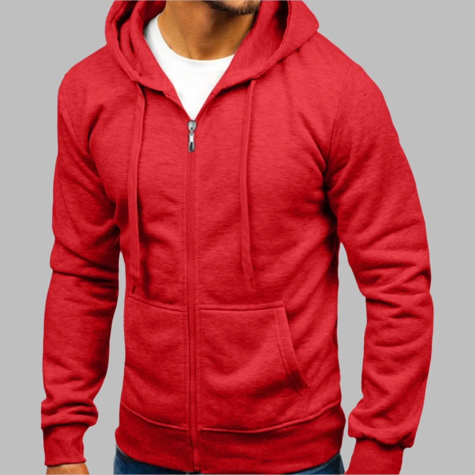 Willem Heren Hoodie | 100% Katoen, Comfortabele Ritssluiting, Casual 0