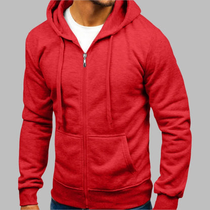 Willem Heren Hoodie | 100% Katoen, Comfortabele Ritssluiting, Casual 0
