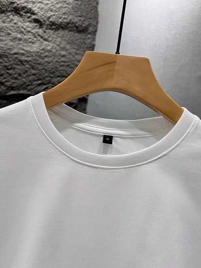 Wit heren T-shirt met print – losvallend en perfect voor een frisse zomerlook 3