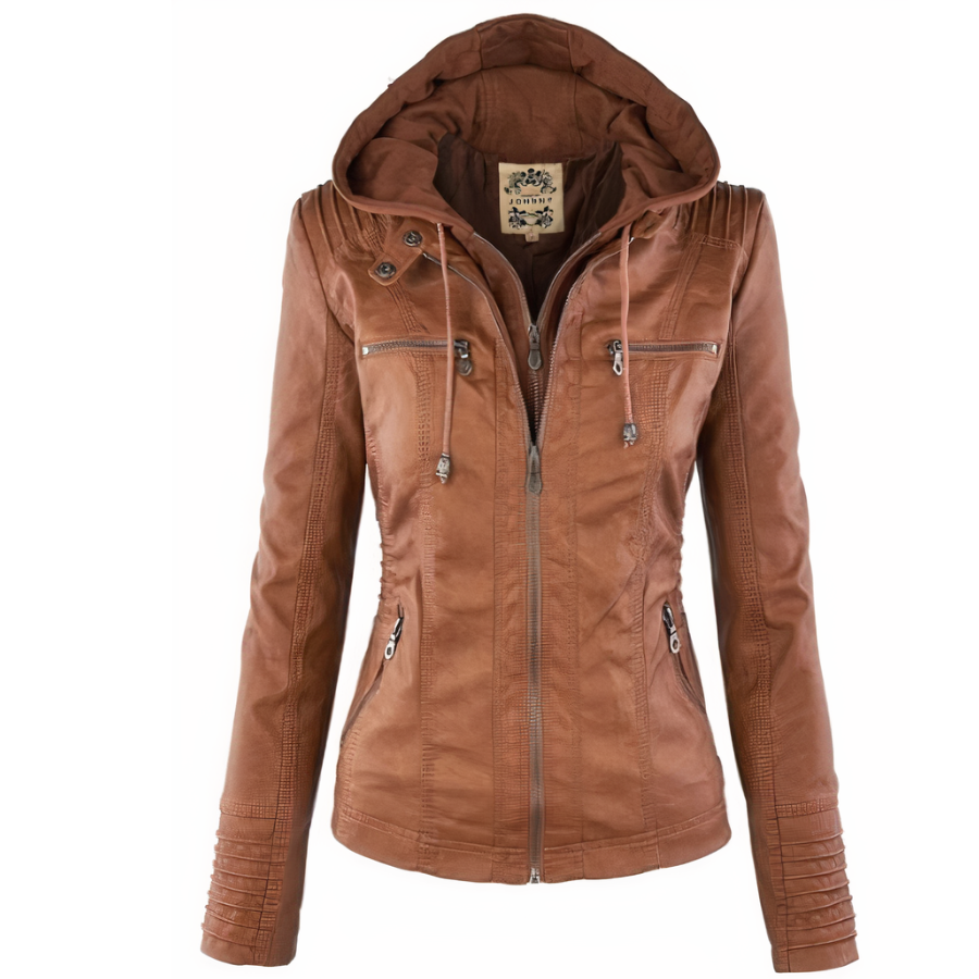 Wolff Dames Leren Jack | PU-Leren, Thermische Voering, Elegant 0