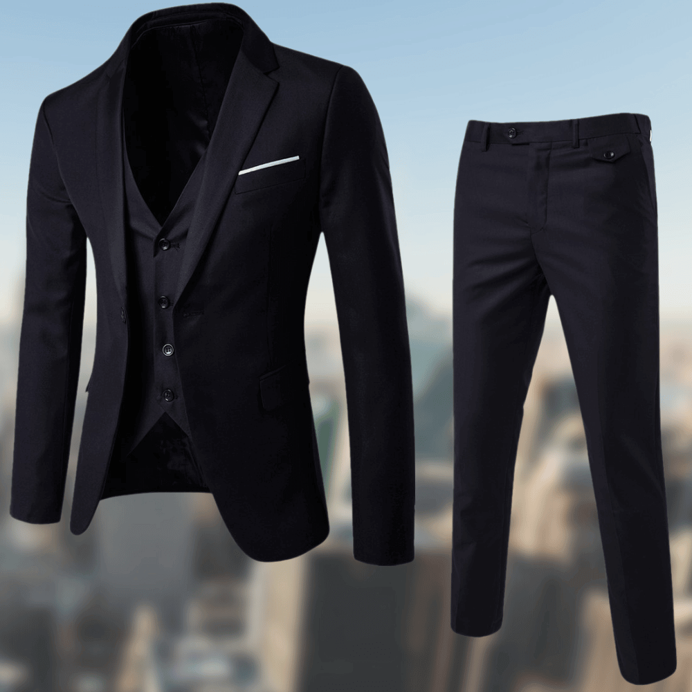 Wolff Zwart Heren Pak | Tijdloos Elegant 0