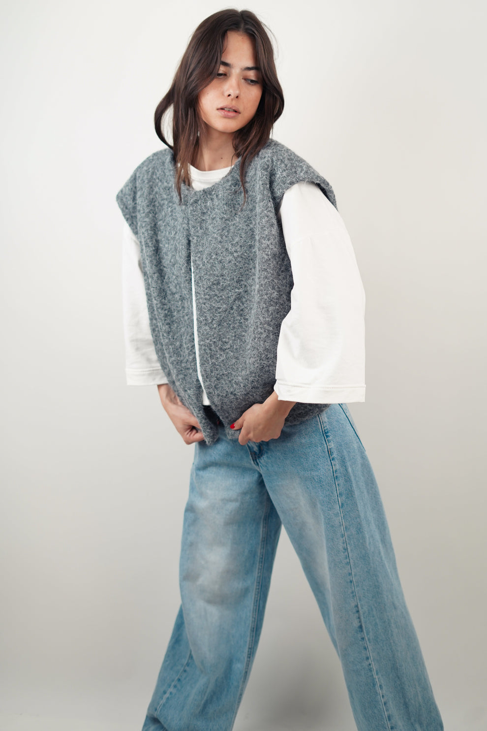 YANELA | Luxe Mohair Vest 8