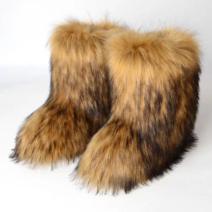 Yara Dames Snowboots | Pluizig Ontwerp, Comfortabel Stof