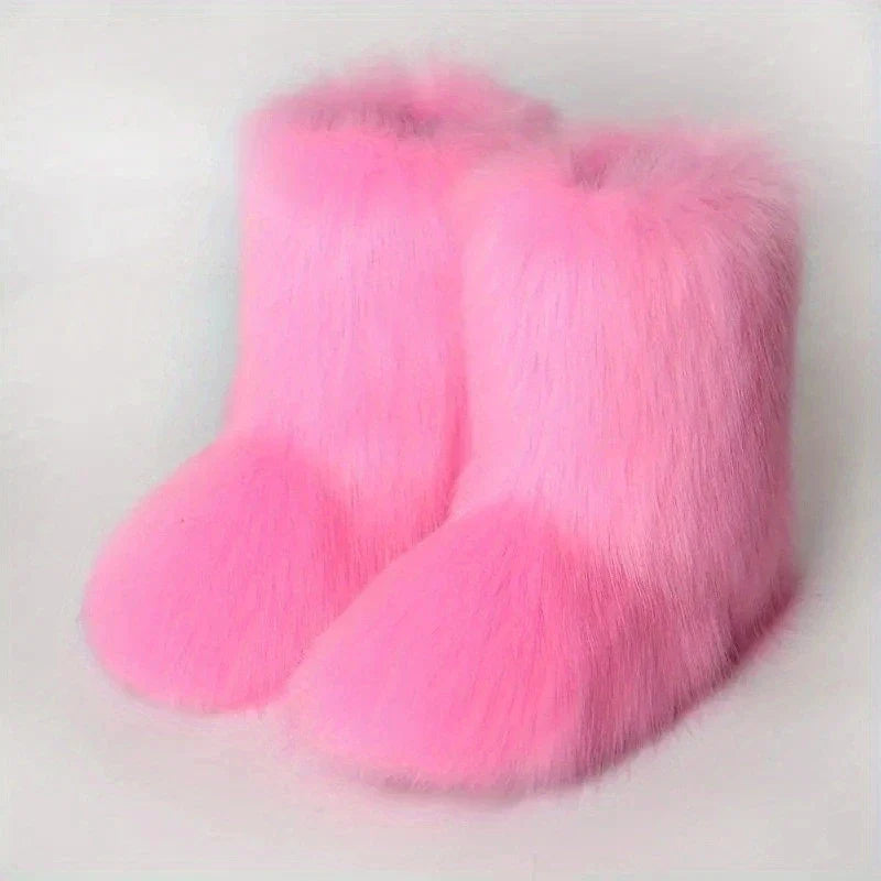 Yara Dames Snowboots | Pluizig Ontwerp, Comfortabel Stof