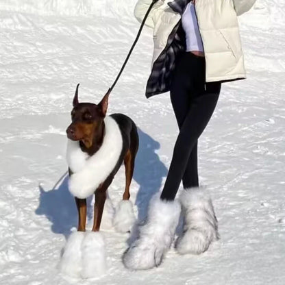 Yara Dames Snowboots | Pluizig Ontwerp, Comfortabel Stof