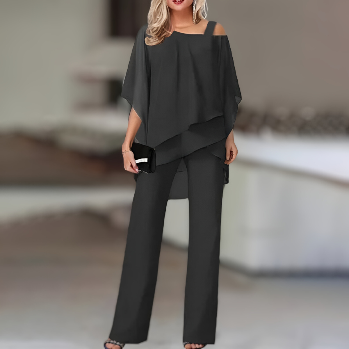ZAÏRA | Elegante Off-Shoulder Co-ord Set voor Dames 0