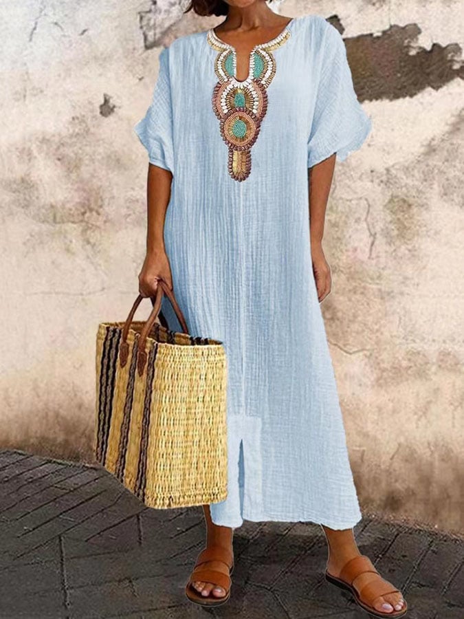 Zarifa | Comfortabele Wijde Maxi Jurk