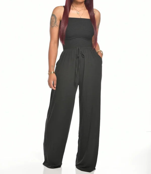 ELODIE – Klassieke Strapless Jumpsuit voor Zomer en Lente