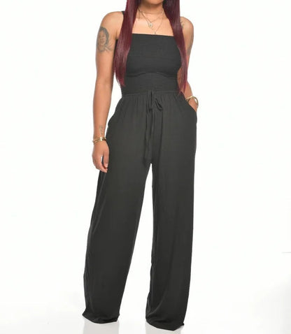 ELODIE – Klassieke Strapless Jumpsuit voor Zomer en Lente
