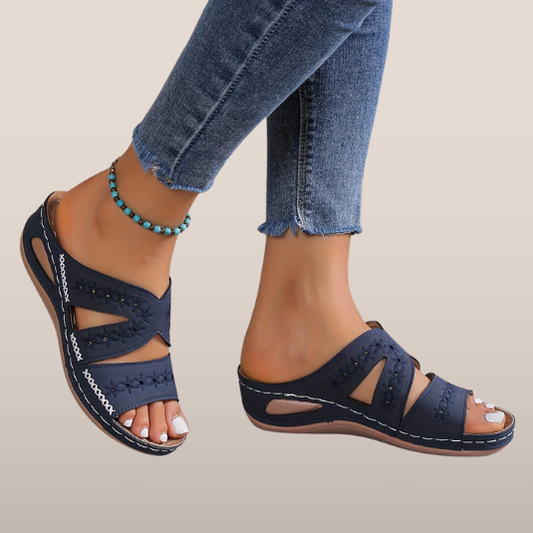 Noriva | Orthopedische Comfortslippers met Open Sleehak