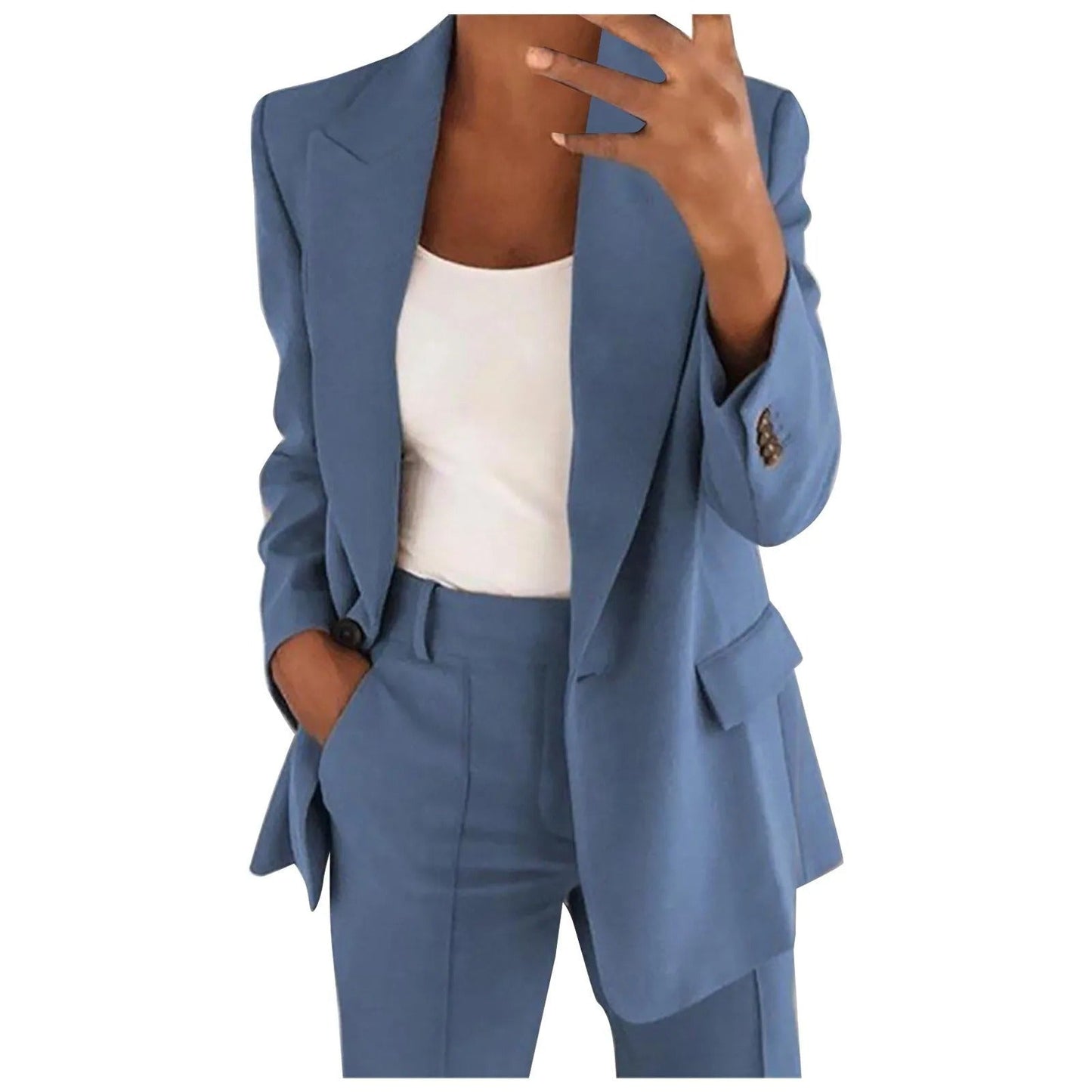 AMALIE | Effen Blazer & Pantalon Set voor Dames