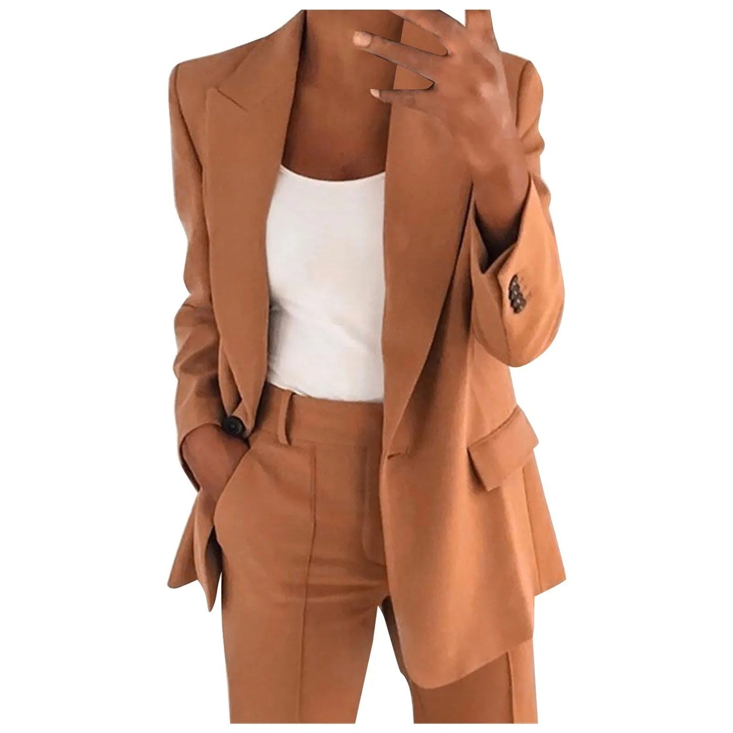 AMALIE | Effen Blazer & Pantalon Set voor Dames