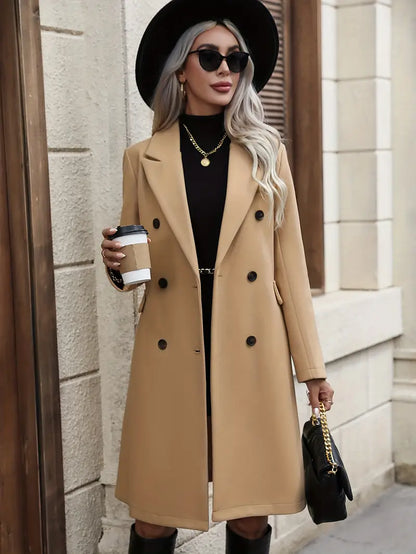 Melvyna | Lange Winterjas voor Dames met Elegante Snit