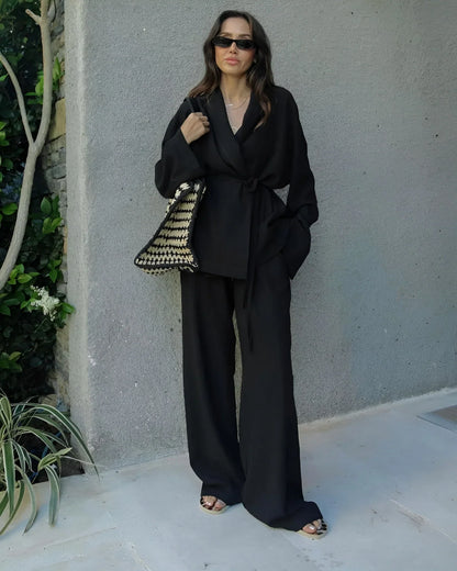 SORAYA | Luchtige Linnen Kimono Set voor Dames