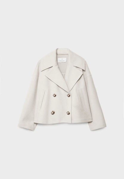 MILENA | Cropped Blazerjas met Dubbele Knoopsluiting