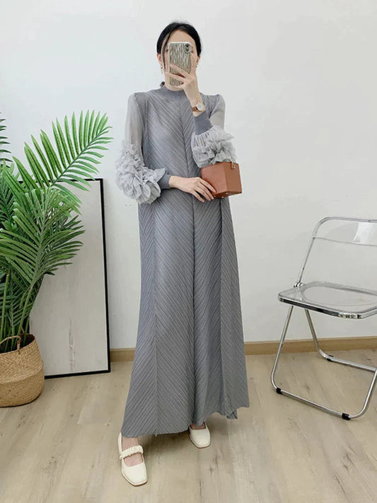 Yamira | Elegante Wijdvallende Maxi-Jurk voor Elke Gelegenheid