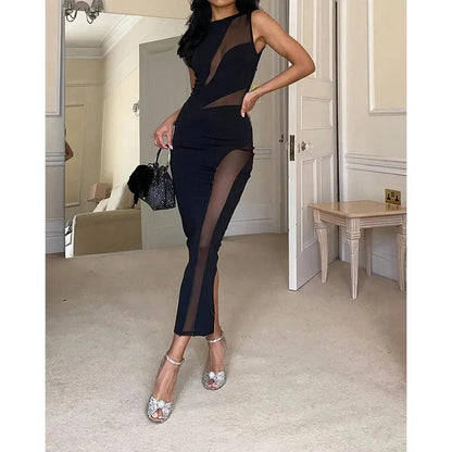 LYSSA | Midi-jurk met hollow-out details