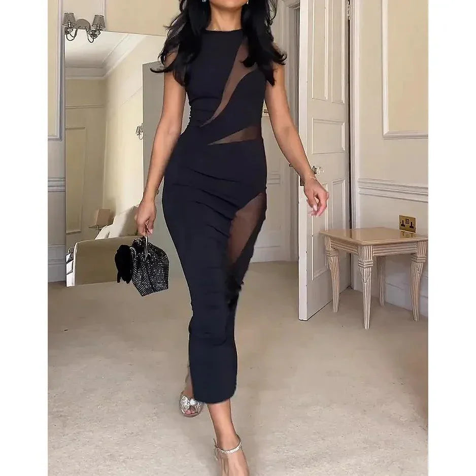 LYSSA | Midi-jurk met hollow-out details