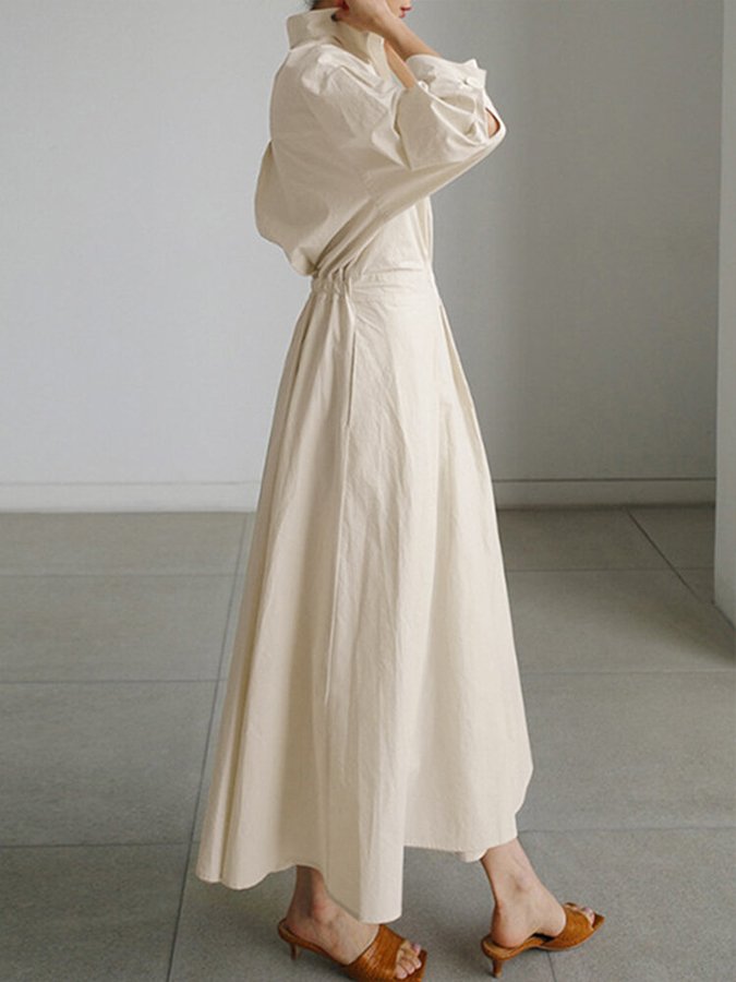 Eline | Zomerjurk in Maxi-Lengte met Vintage Halslijn