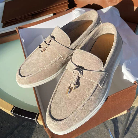ALBA | Luxe suède loafers voor dames