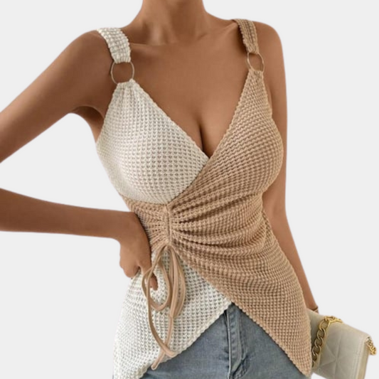ELODIA | Mouwloze Top met Tijdloos Design