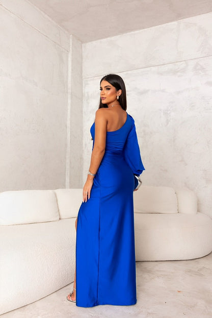 CLASSY NIGHTS | Elegante One-Shoulder Jurk – Perfect voor Bruiloftsgasten